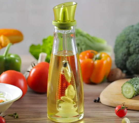 Staklena boca za maslinovo ulje i ocat sa začinskim spremnikom – 500 ml