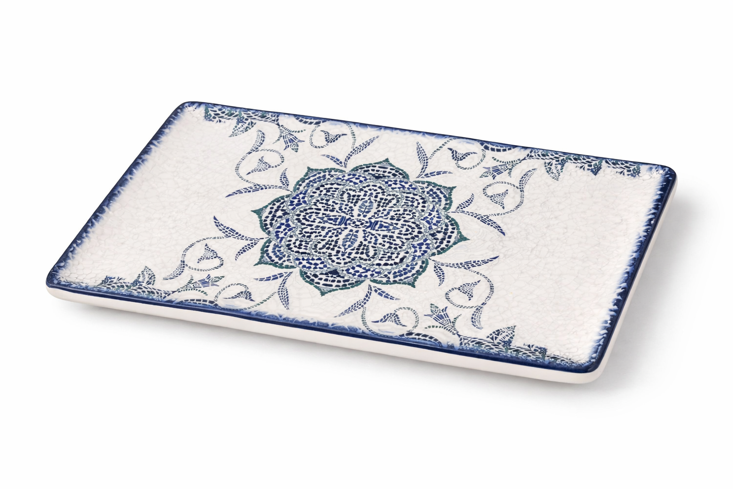 pladanj 30x20 cm, keramički pladanj, dekorativni pladanj, mediteranski pladanj, pladanj za posluživanje, restoran pladanj, horeca pladanj, pladanj za tapase, pladanj za predjela, pravokutni pladanj, pladanj s uzorkom, keramičko posuđe, mediteranska keramika, pladanj za desert, pladanj za sir, pladanj za kolače, ugostiteljska keramika, pladanj za bistro, pladanj za catering, dekorativno posuđe, pladanj za serviranje hrane, profesionalno posuđe, pladanj za stol, rustikalni pladanj, plavo bijeli pladanj, plada