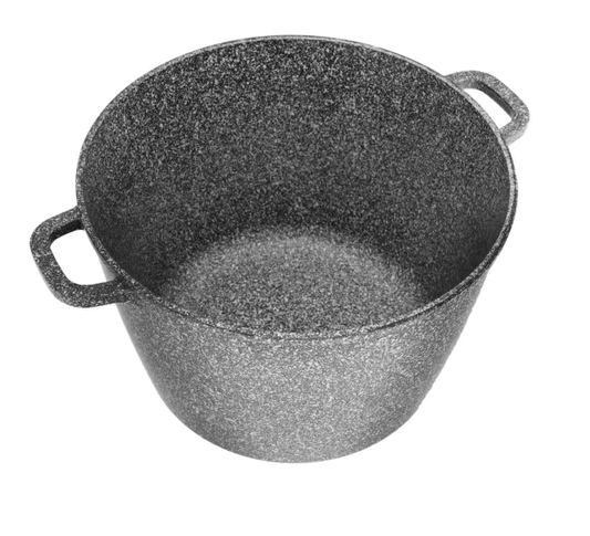 Klausberg aluminijski lonac 28 cm / 10 L – sivi mramorni premaz (KB-7526)