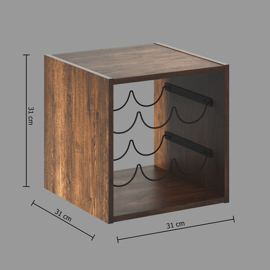 FIVE Polica za boce – polica za vino, 31×31×31 cm, INDUS dizajn