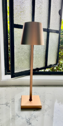 Rose Gold Zlatno-bakrena lampa restoranska 38 cm