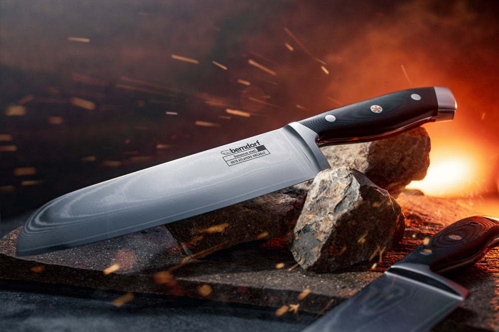 Nož Santoku Berndorf 67 slojeva damask, 60HRC