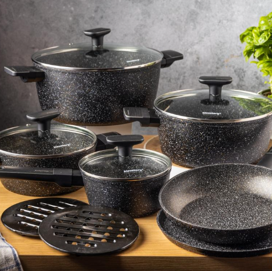 Set posuđa Black 12/1 ✔ Indukcija