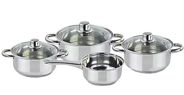 Set lonaca "Apartman" inox 7/1