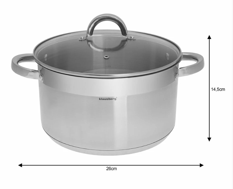 Lonac s poklopcem 7,5L ✔ Indukcija