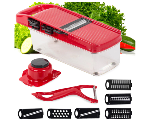 Multifunkcionalni rezač povrća 6u1 – sjeckalica sa 6 izmjenjivih oštrica