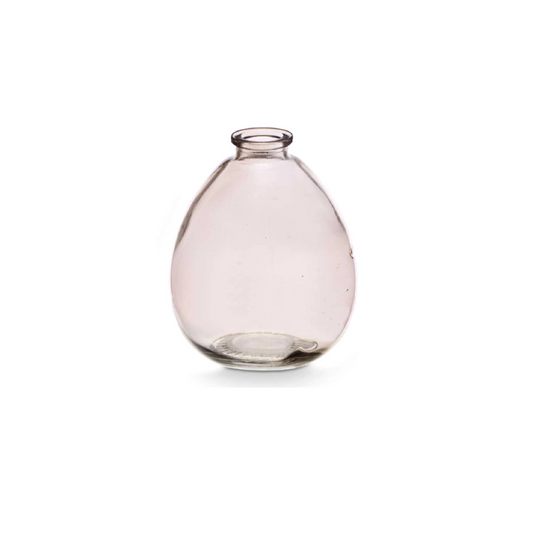 staklena vaza balon, sivo-roza vaza, dekorativna vaza staklo, mala staklena vaza, nepravilna staklena vaza, stakleni ukrasi, vaza za restoran, vaza za kafić, staklena dekoracija, poklon vaza, ukrasna vaza boho, vaza za suho cvijeće, interijer vaza, vaza EAN 8430852861412, dekoracija od stakla