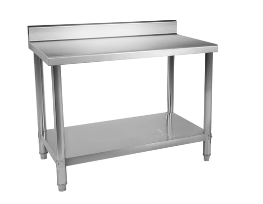 Inox radni stol 120×60 cm s uzdignutim rubom – Royal Catering 250 kg ⚙️