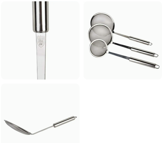 Cjedilo s ručkom 14 cm - Sitna okna - Mrežasto cjedilo