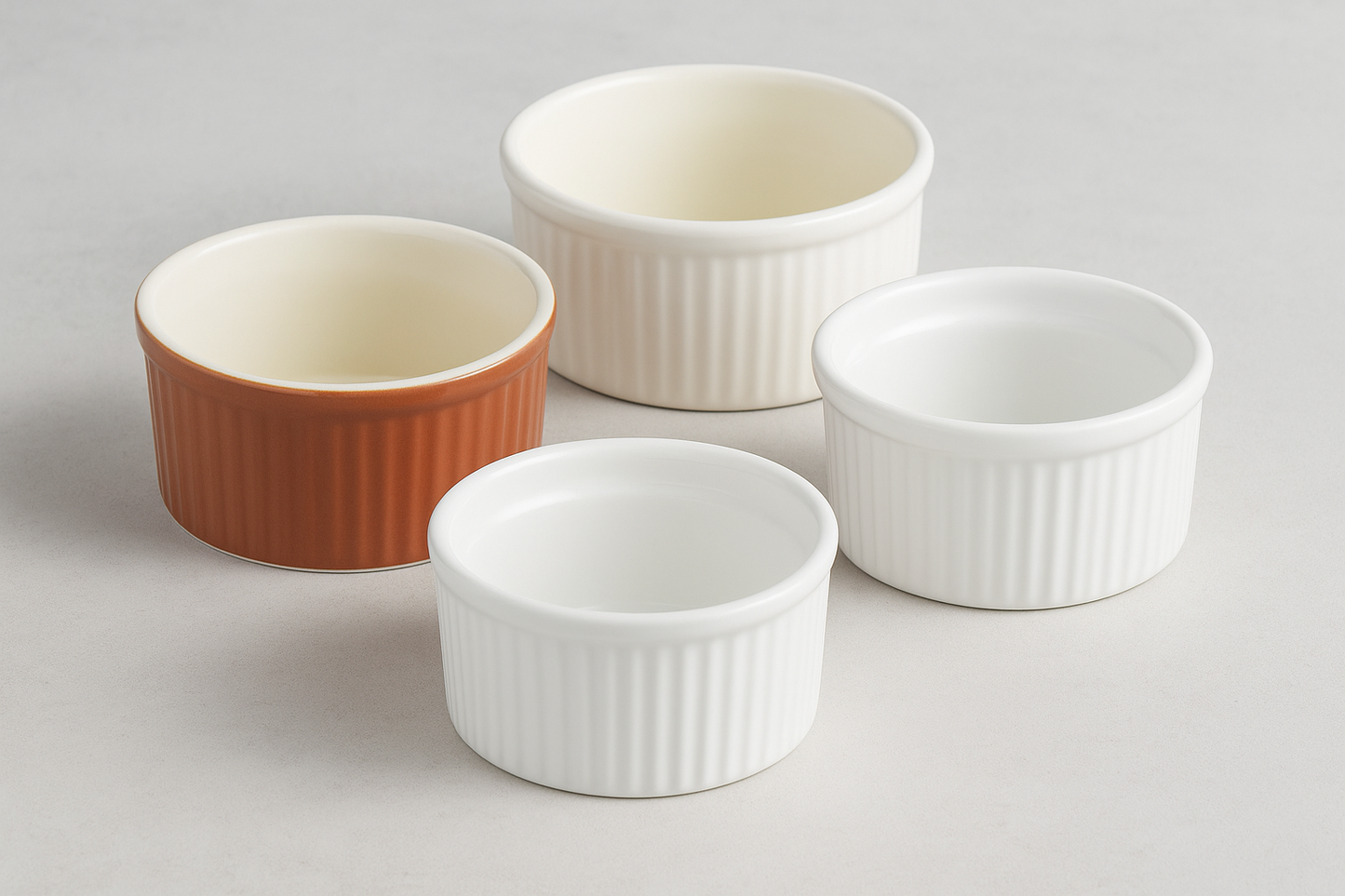 sufle posudice, ramekin posudice, posudice za sufle, Five keramika sufle, G. Benedikt porculan, porculanske posudice, keramičke posudice, ramekin 9 cm, ramekin 10 cm, posudice za crème brûlée, posudice za deserte, posudice za priloge, posudice za umake, male keramičke posude, male porculanske posude, posudice za pečenje, posudice za posluživanje, horeca posudice, ugostiteljsko posuđe, posudice za restorane, posudice za hotele, posudice za apartmane, kuhinjsko posuđe Split, posuđe Split, ramekin Hrvatska, po