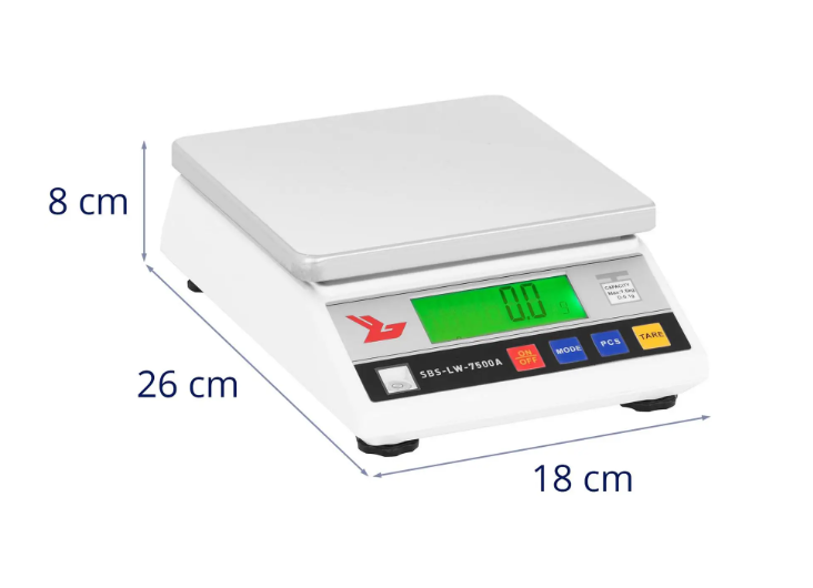 Precizna digitalna vaga – 7500 g / 0,1 g