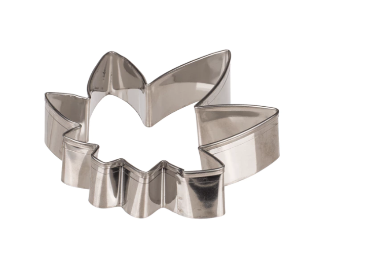 Metalni kalup za kekse – Cannabis leaf - 10 cm, inox