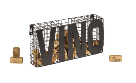 Metalni sakupljač čepova "Vino" - idealan kao dopuna šanku i kao poklon