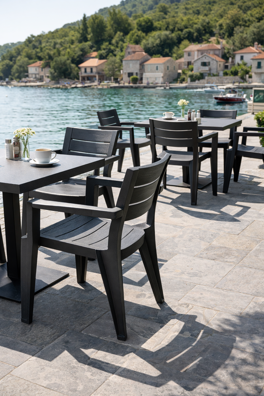 vrtne stolice Split, stolice za kafić Split, stolice za restoran Split, ugostiteljski namještaj Split, stolice za terasu Split, Keter stolice Hrvatska, Julie stolica grafit, stolice za hotel Split, stolice za apartmane Split, namještaj za terasu Dalmacija, stolice za beach bar, stolice za rooftop bar, stolice za vanjsku upotrebu, polipropilen stolice, stolice otporne na sunce, stackable stolice, slagajuće stolice za ugostiteljstvo, stolice za turistički najam, profesionalne stolice za terasu, izdržljive vrt