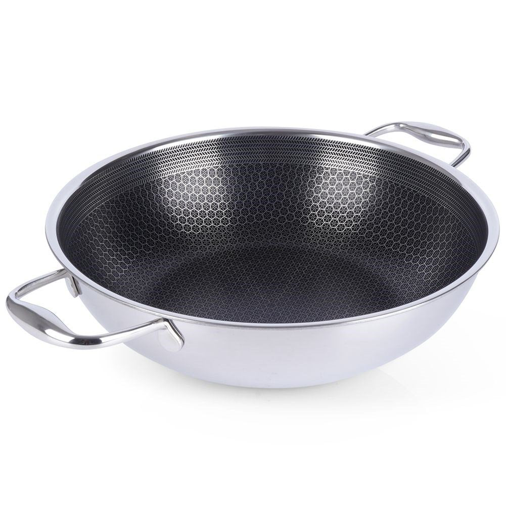 wok tava 28 cm, COOKCELL HYBRID wok, inox wok tava, neljepljivi wok, wok za indukciju, profesionalni wok, Orion wok tava, wok s neljepljivim premazom, hibridna wok tava, wok za restorane, wok za stir fry, wok za ugostiteljstvo