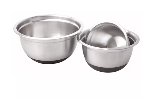 Set od 3 čelične posude s neklizajućom podlogom – 1.6L, 3L i 5L