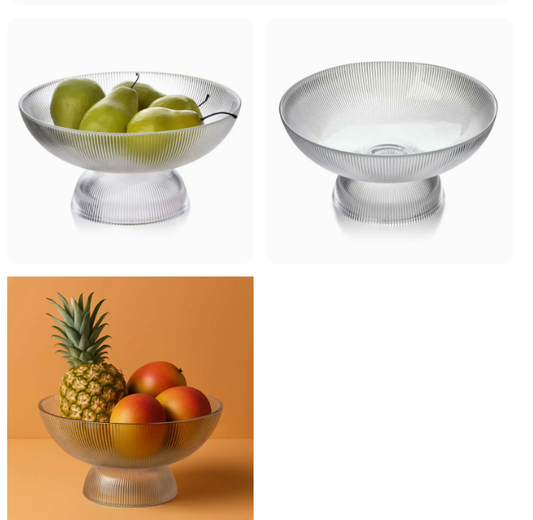 Zdjela staklena na stalku 24.5cm