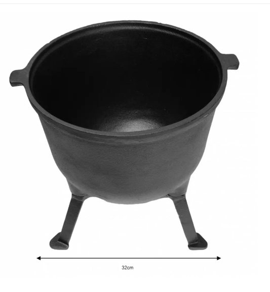 Lijevani emajlirani kotao 10 L s nogama – za gulaše i čobance