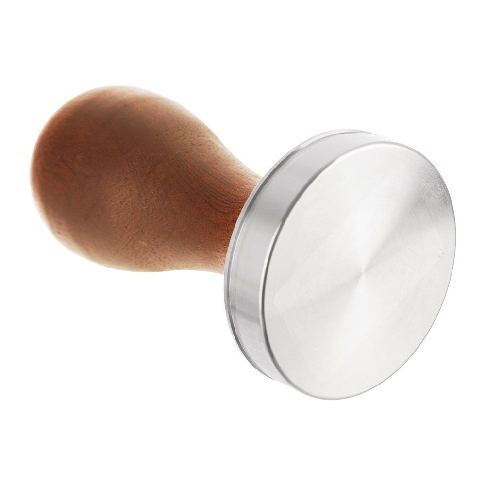 Coffee Tamper – Preša za kavu od inoxa i drva, 5 × 9,5 cm