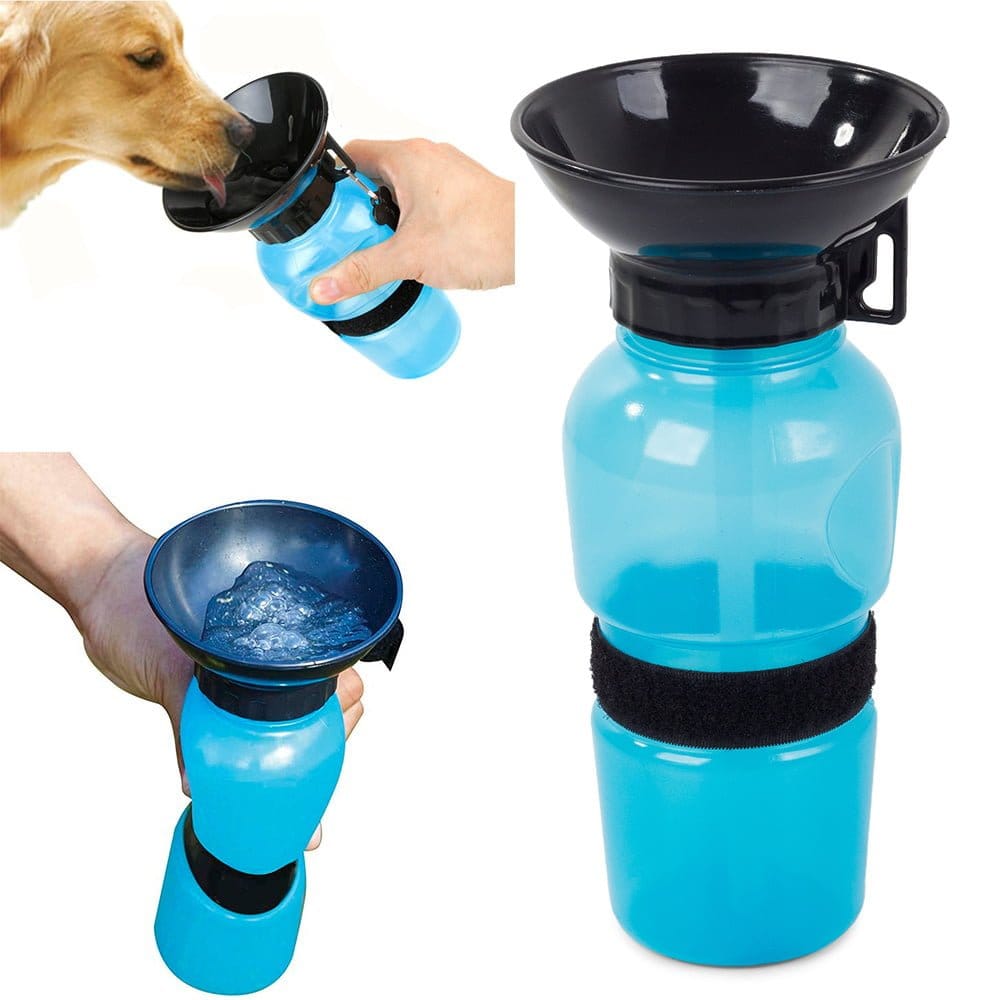 🐶 Prijenosna bočica za pse s lijevkom 500 ml – uvijek svježa voda u pokretu