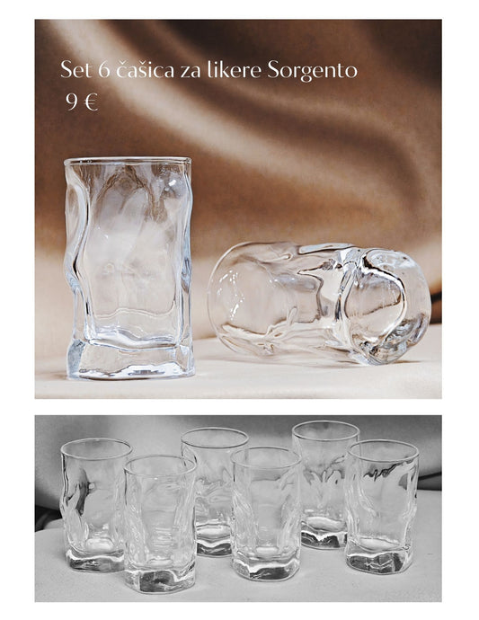 Sorgento čaše za liker set 6/1
