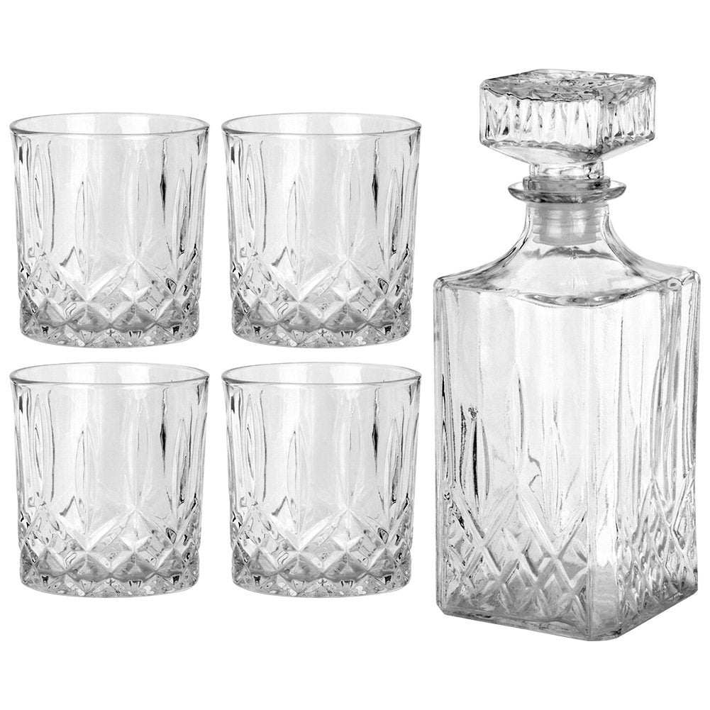Stakleni set za whiskey - Idealan poklon - Dekanter i 4 čaše