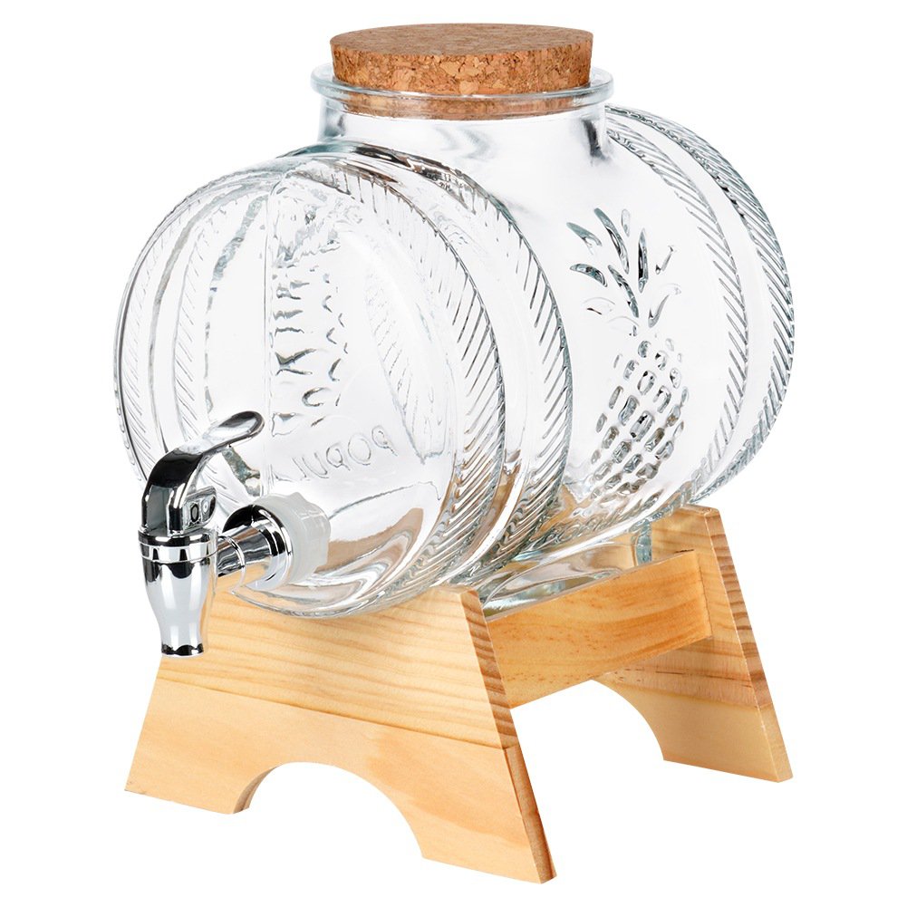 Staklena bačvica sa špinom 3L "Za u konobu"