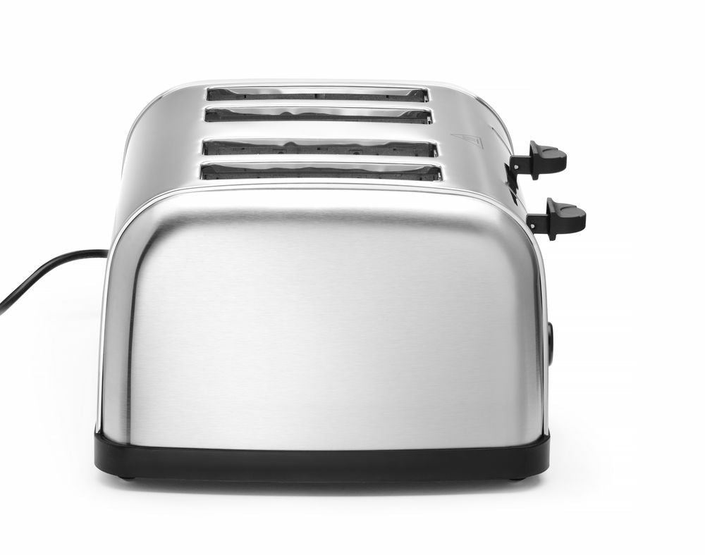 toster 4 kriške, profesionalni toster, toster inox, toster od nehrđajućeg čelika, horeca toster, toster za hotel, toster za apartman, toster za buffet, toster za doručak, toster za restoran, toster 4 utora, toster s 2 zone grijanja, toster s regulacijom temperature, toster s funkcijom odmrzavanja, toster s podgrijavanjem, kuhinjski toster inox, aparat za tostiranje kruha, električni toster 4 kriške, profesionalna kuhinjska oprema, oprema za hotel doručak, mali kuhinjski aparat, toster s ladicom za mrvice, i