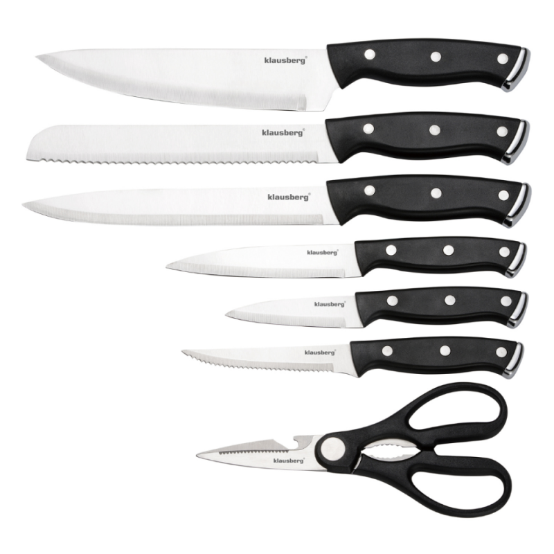 Set 13 noževa s oštračem - Black Accacia KB®