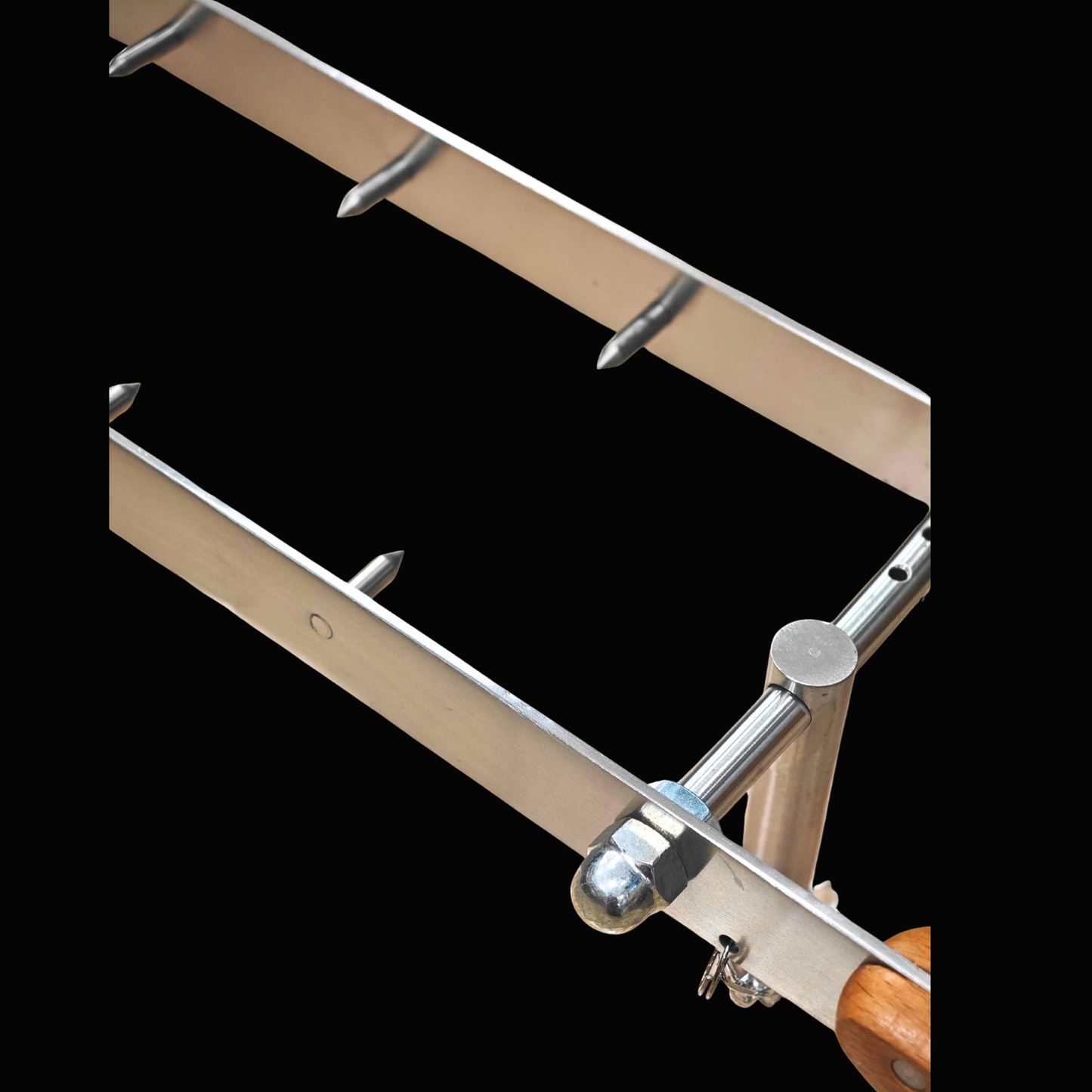 Stalak za pršut od inoxa i drva - Domy