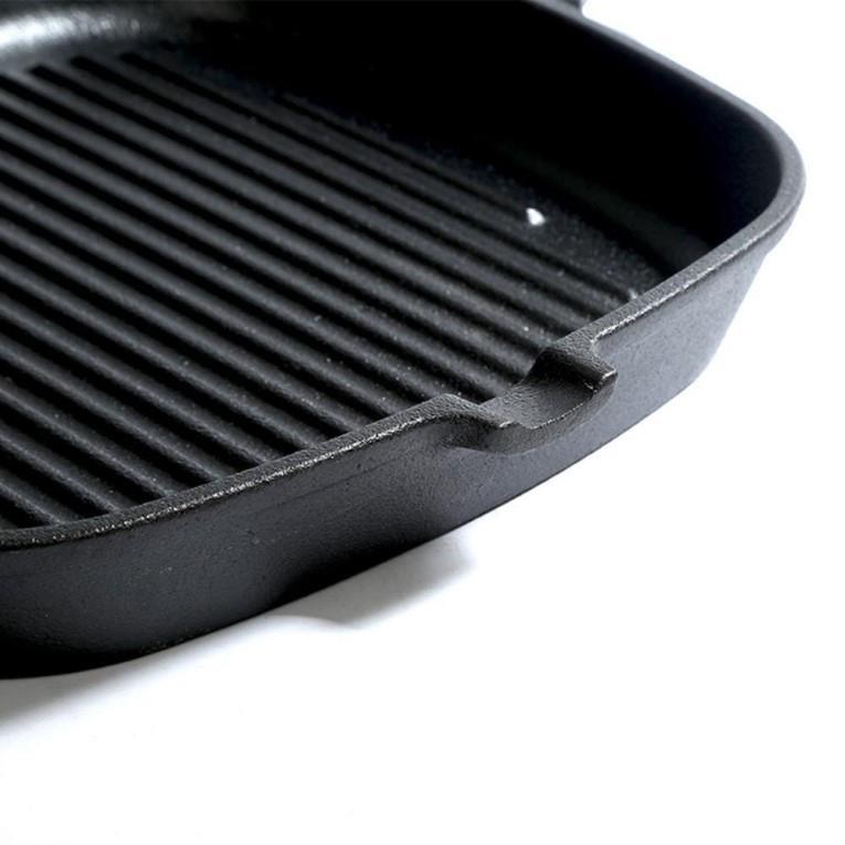 Tava od lijevanog željeza 22 × 22 cm – Indukcija 🖤🔥