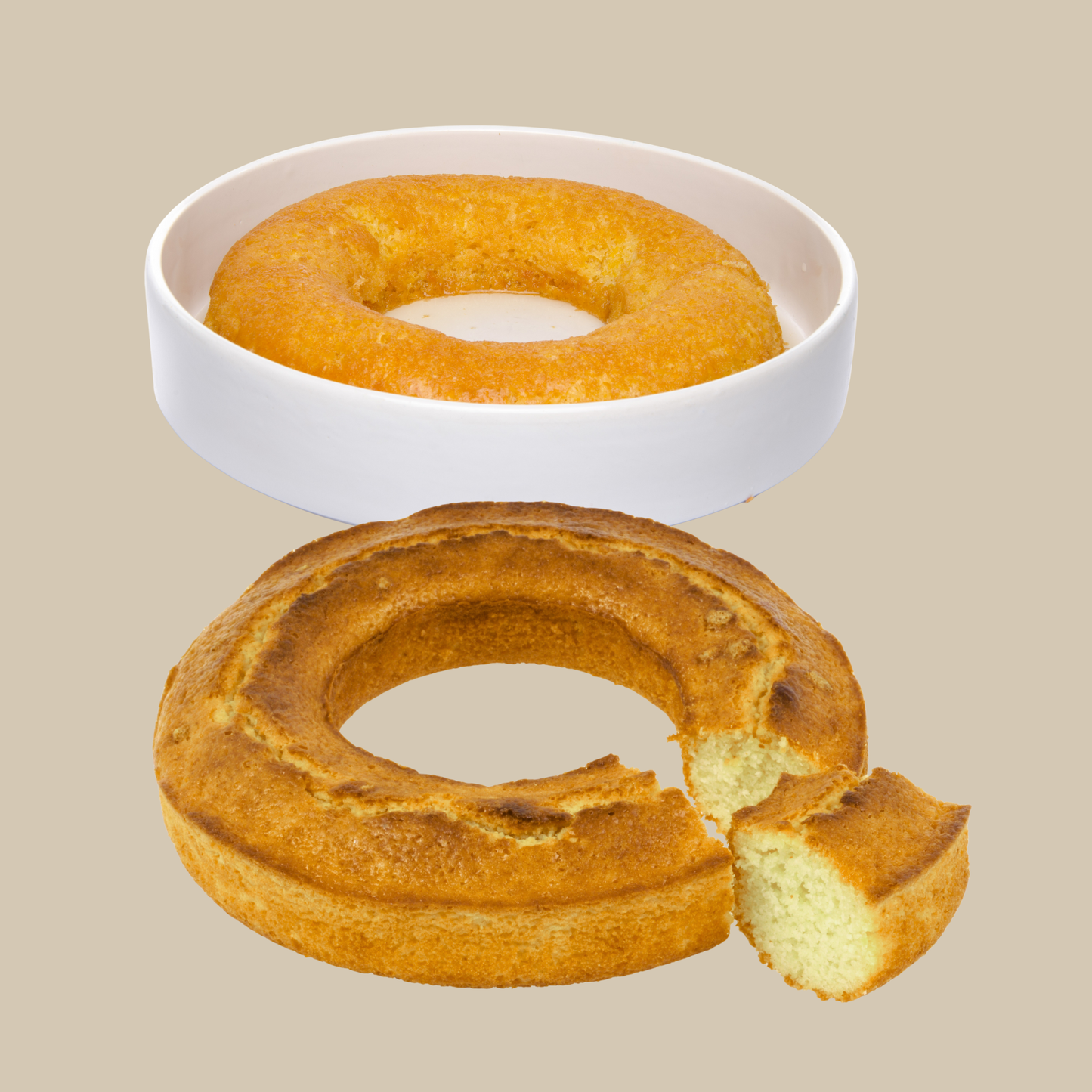 Kalup za kuglof savarin / prstenasti kolač Ø24 cm – čelik, neljepljiva površina, 5 cm visina