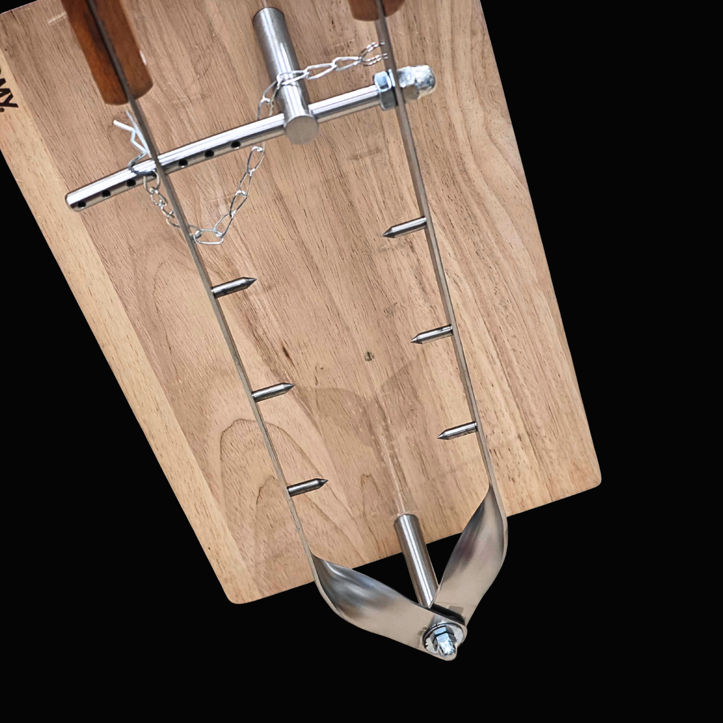 Stalak za pršut od inoxa i drva - Domy