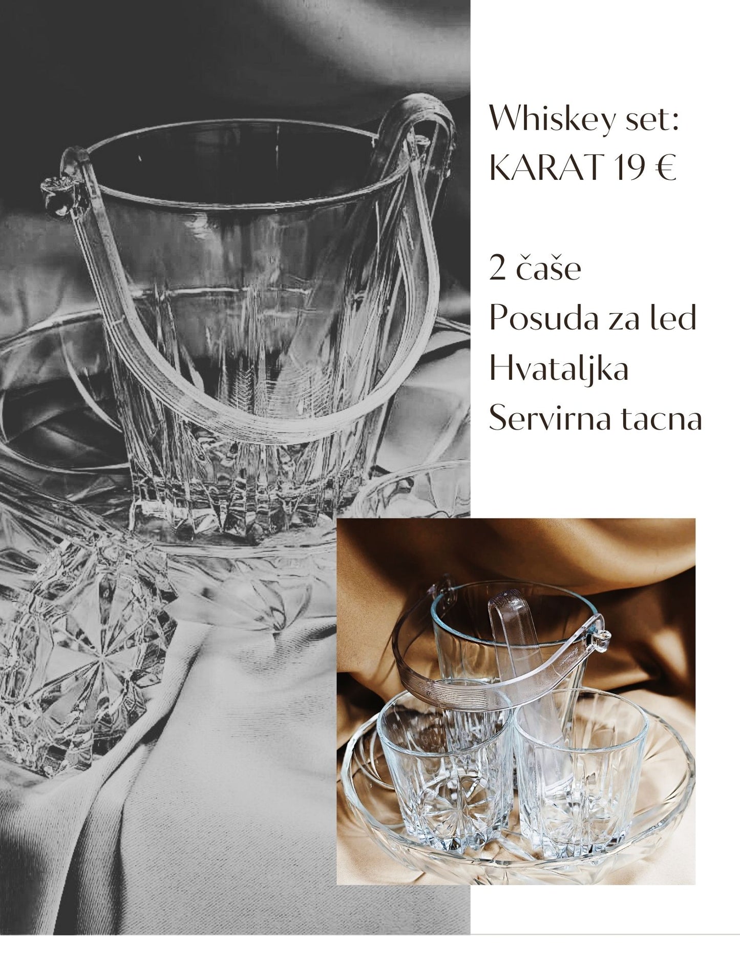 Set Karat za whiskey 4/1