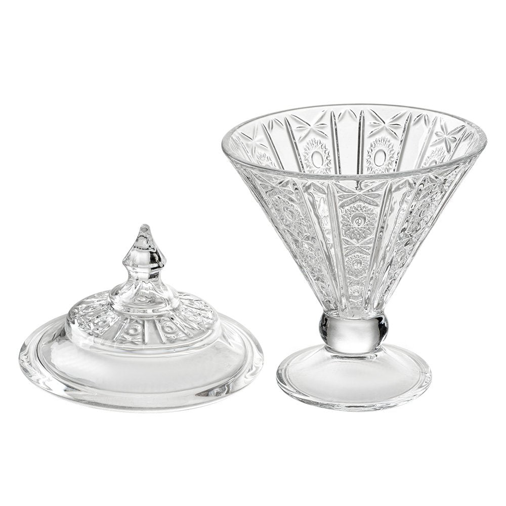 Staklena zdjela s poklopcem Ø 12 × 19 cm