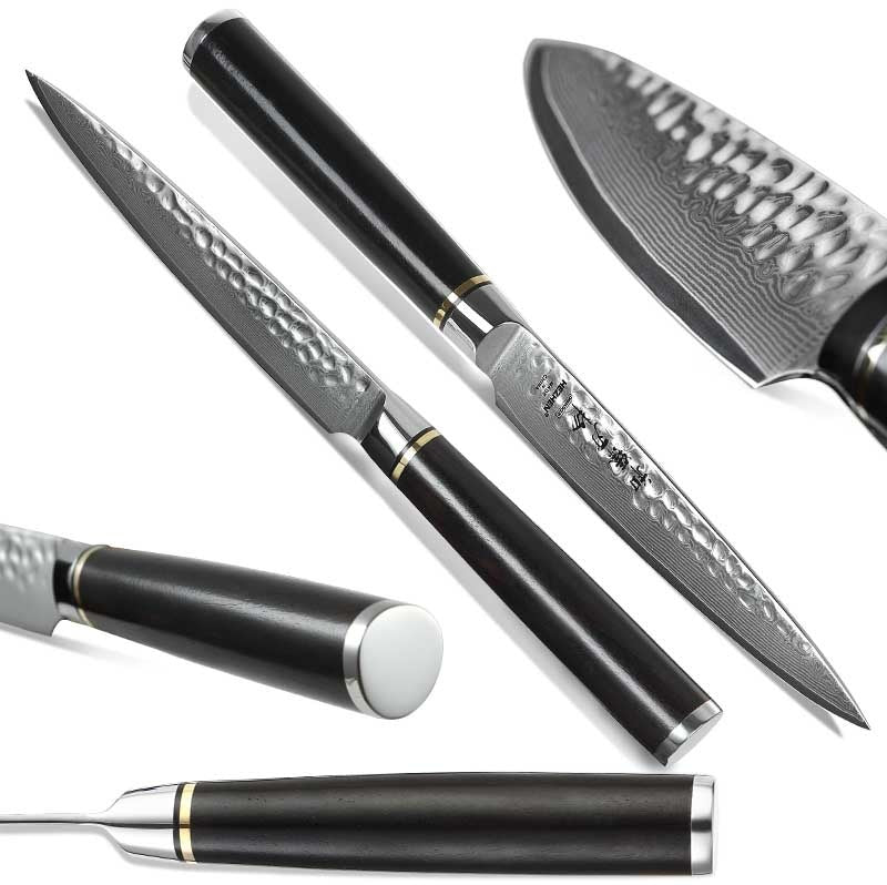 Nož čekićani B1Z-WY Damask 67 slojeva – ebony drška