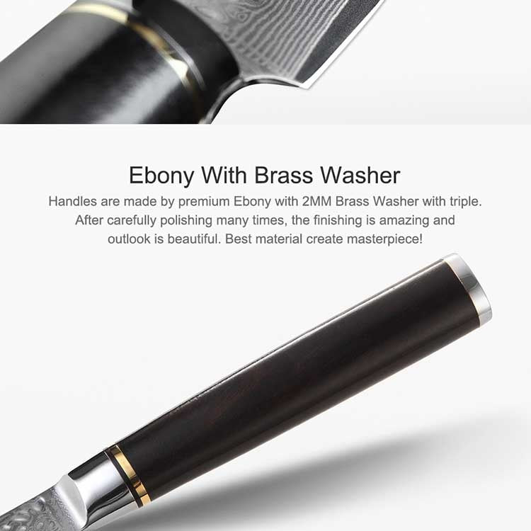 Nož čekićani B1Z-WY Damask 67 slojeva – ebony drška