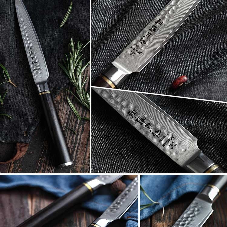 Nož čekićani B1Z-WY Damask 67 slojeva – ebony drška