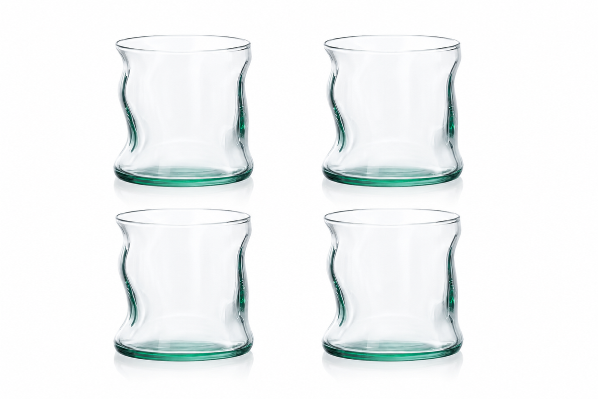 čaše Amorf 340 ml, Amorf čaše, set 4 čaše, čaše za vodu 340 ml, staklene čaše za vodu, moderne čaše za vodu, nepravilne čaše, čaše nepravilnog oblika, valovite čaše, dizajnerske čaše, dekorativne čaše, moderne staklene čaše, čaše za sok, čaše za limunadu, čaše za mineralnu vodu, čaše za ledeni čaj, čaše za restoran, čaše za konobu, čaše za hotel, čaše za apartmane, čaše za beach bar, profesionalne čaše za ugostiteljstvo, ugostiteljske čaše, HoReCa čaše, stolno staklo za restorane, moderne čaše za restorane,