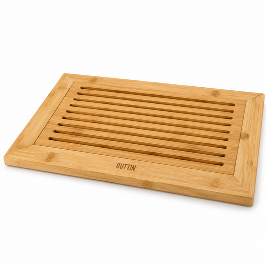 Bambus daska za rezanje kruha s utorima 38 × 25 cm