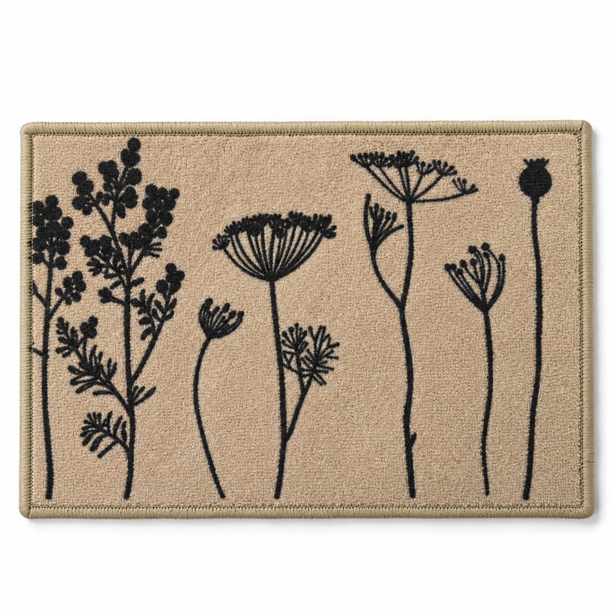 Tepih 40 × 60 cm bež cvjetni