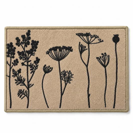 Tepih 40 × 60 cm bež cvjetni