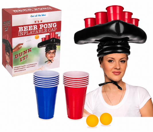 Beer Pong šešir – zabavna party igra s čašama i lopticama