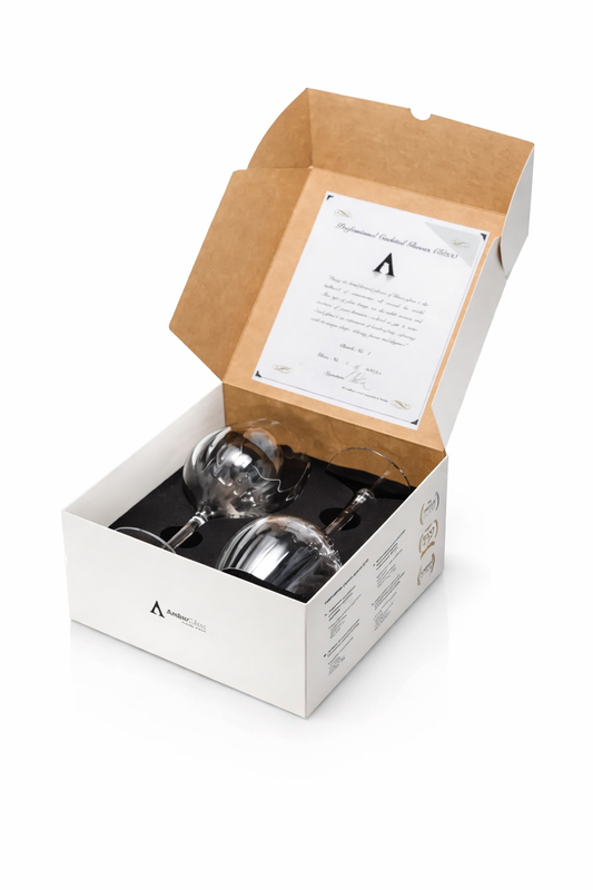 Set 2 čaše za gin – Amber 🍸 Hand-made in EU