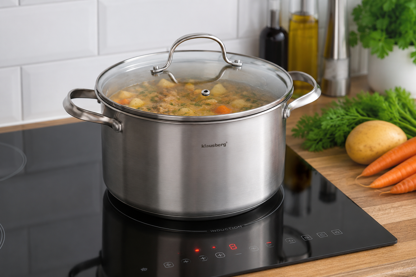 Lonac inox 24 cm 5,9 L - Može na indukciju