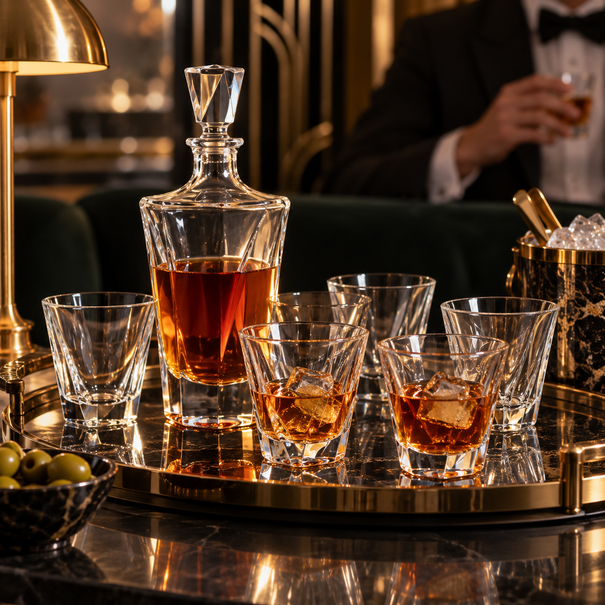 Poklon set za whisky TRIANGLE – dekanter i čaše