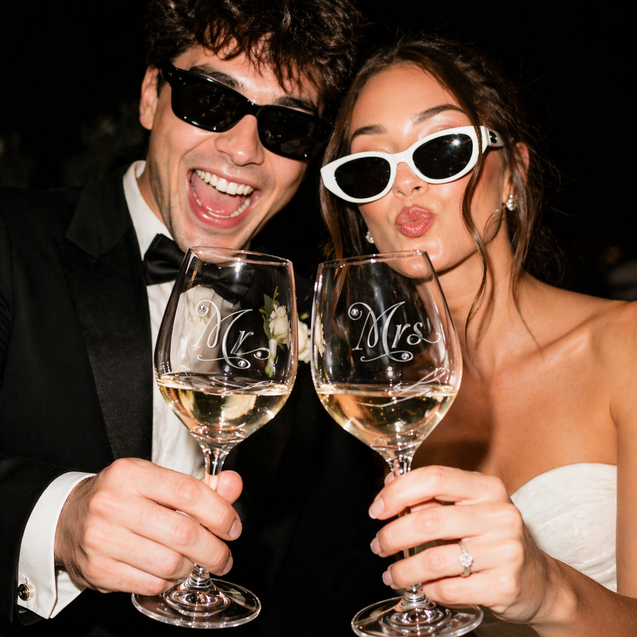 Čaše Mr&Mrs (set 2 kom) 💍