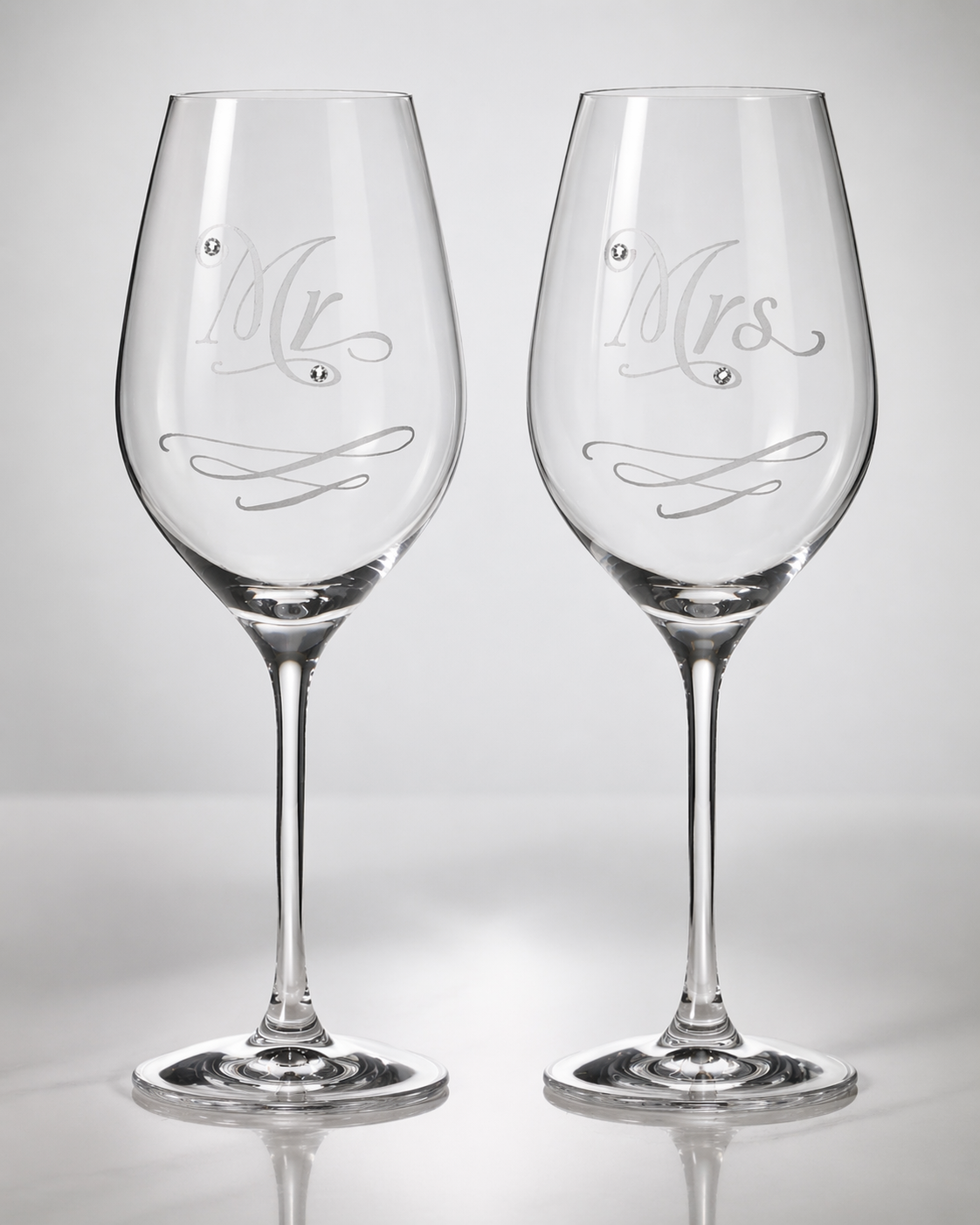 Čaše Mr&Mrs (set 2 kom) 💍