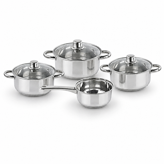 Set lonaca "Apartman" inox