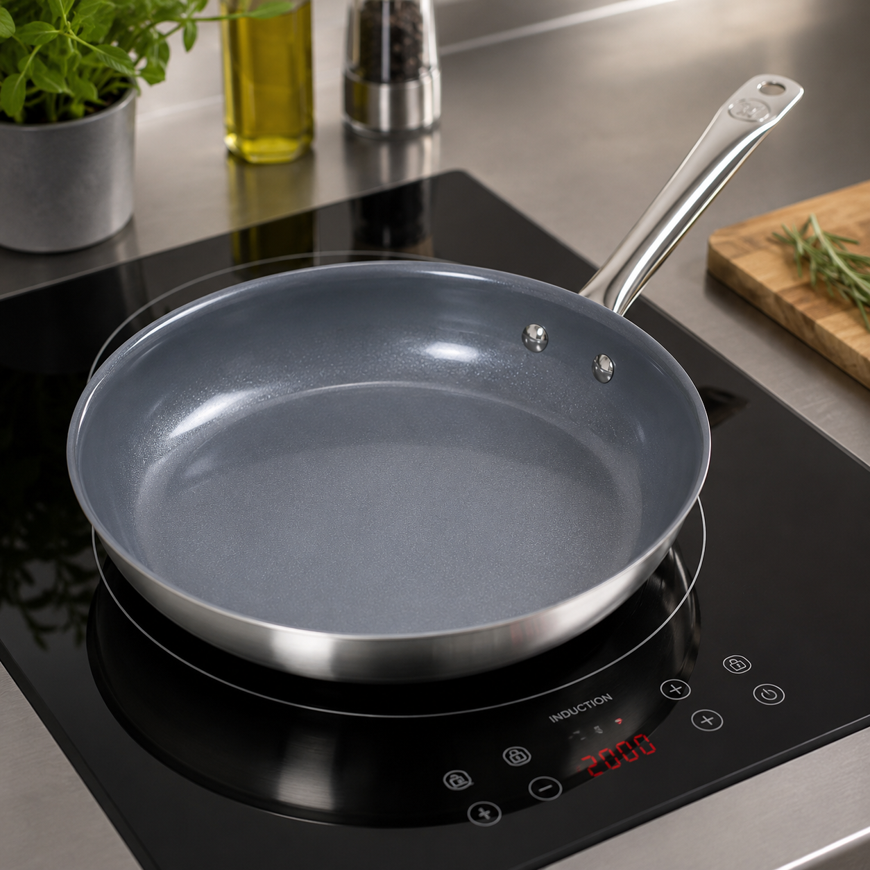Tave Tramontina Professional - 3 dimenzije - Može indukcija